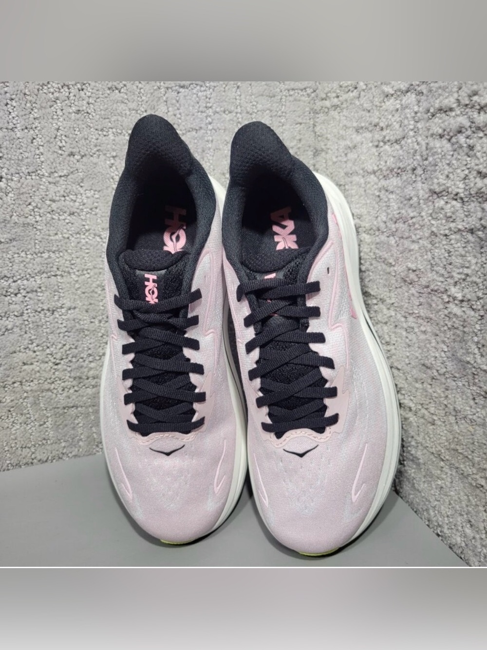 Hoka CLIFTON 10 Women's Pink & Black Athletic Running Shoes - Picture 8 of 13